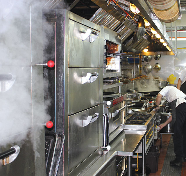 A high pressure steaming cabinet (image courtesy of Oriental Group of Restaurants)