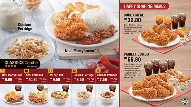 marrybrown maldives menu